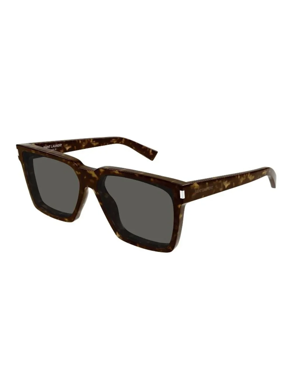 NWT Saint Laurent SL610 002 Havana Square Unisex Sunglasses